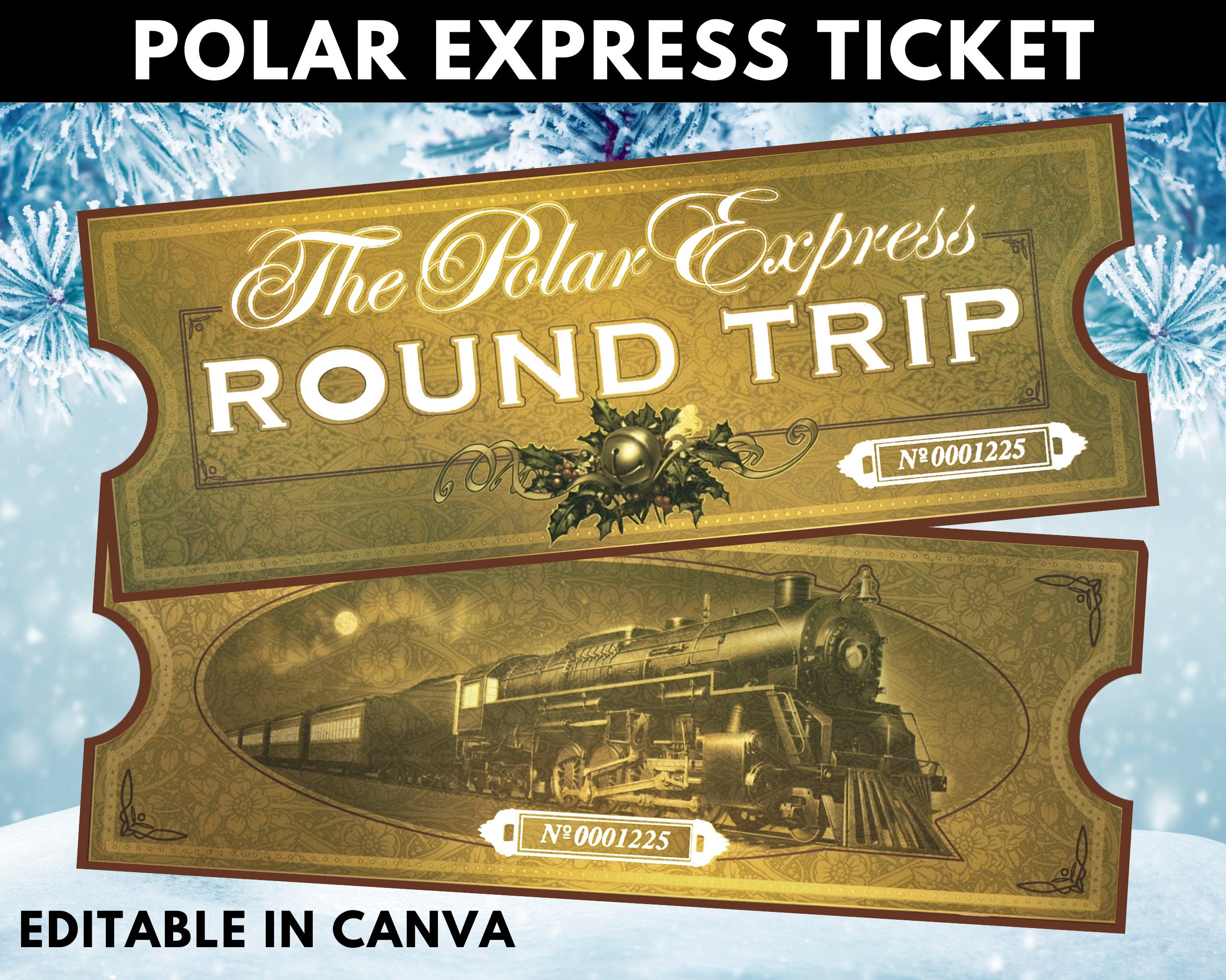Editable Polar Express Ticket Printable Printable Free Templates Editable Polar Express Ticket Printable Printable Free Templates