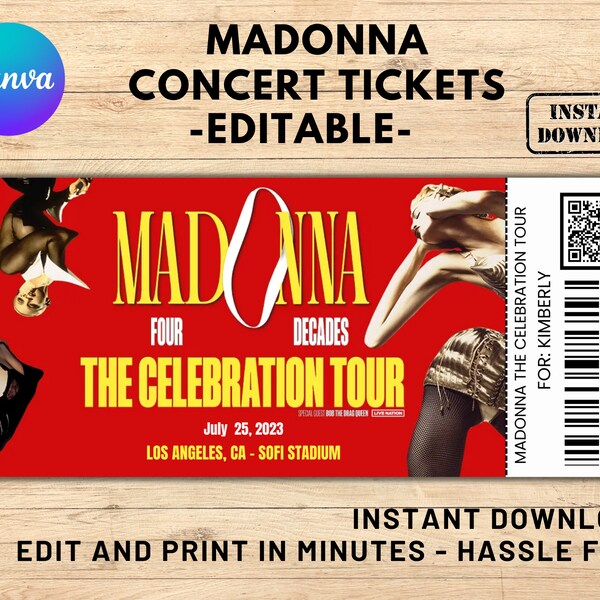 Madonna Etsy