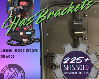 HasBrackets Proton Pack ALICE Frame Mounts | Hasbro 1984, HasLab LC1 LC2 Backpack Brackets