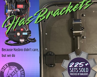 HasBrackets Proton Pack ALICE Frame Mounts | Hasbro 1984, HasLab LC1 LC2 Backpack Brackets