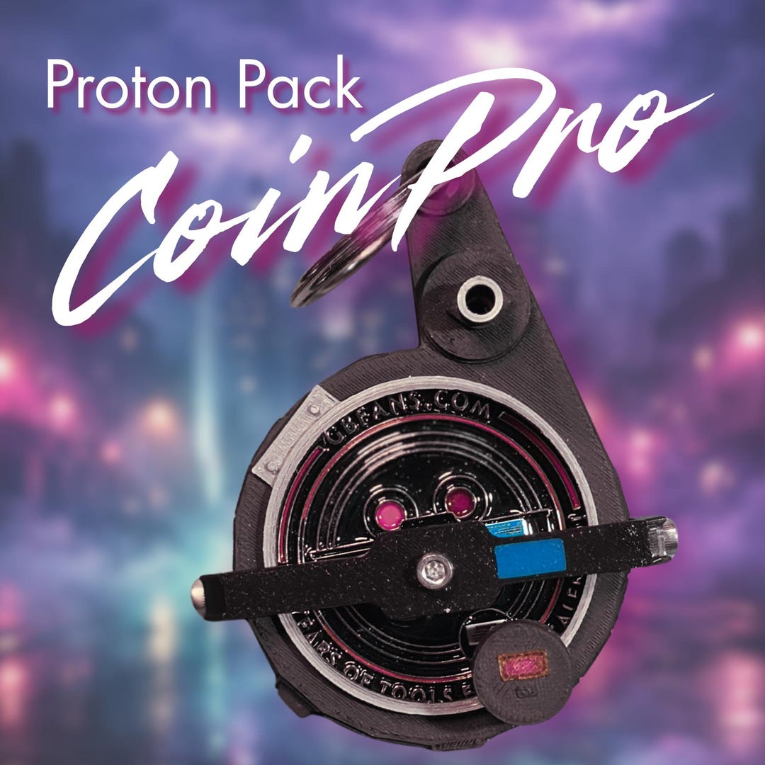 Ghostbusters Proton Pack Coinpro Keychain - Frozen Empire & Classic - Etsy