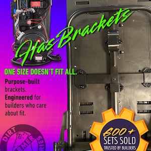 HasBrackets Proton Pack ALICE Frame Mounts | Hasbro 1984, HasLab LC1 LC2 Backpack Brackets