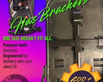 HasBrackets Proton Pack ALICE Frame Mounts | Hasbro 1984, HasLab LC1 LC2 Backpack Brackets