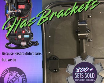 HasBrackets Proton Pack ALICE Frame Mounts | Hasbro 1984, HasLab LC1 LC2 Backpack Brackets