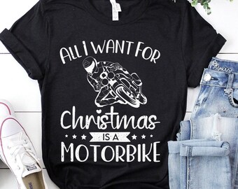 T-shirt moto unisexe en coton/T-shirt homme/Noël/Course/VTT/Cavalier/Moto GP/Grand Prix/Formule1/ Chrissy/ CTM/CT/ HT 5002-62