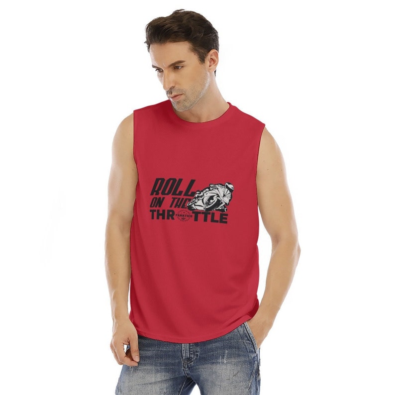 Chemise rouge pour homme/Débardeur homme/Chemise d'été/T-shirt sans manches pour homme/Chemise pour homme/Cadeau pour lui/T-shirt musclé/ Maillot de corps/SPT/SBM 5031-14 Style A