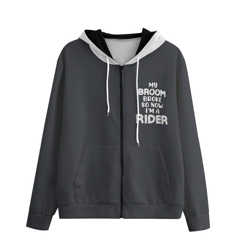 Cotton Hoodie/ Unisex Zip up Hoodie/gift for Him/cotton Hood