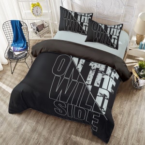 Wild Side Bedding Set/Quilt Cover Set/Bedroom Décor/Bedding Set/4 Pieces Set/Duvet Cover Set/Home Décor/Bed Spreads/Bed 5053-10