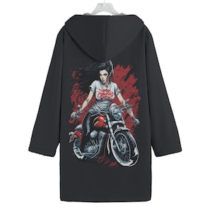 Duffle Coat/ Bike Wear/Motorbike Jacket/Fleece Windbreaker/ Button Windbreaker/ Winter / Button Fleece/ Long Men&#39;s Windbreaker/ WPJ 5100-17