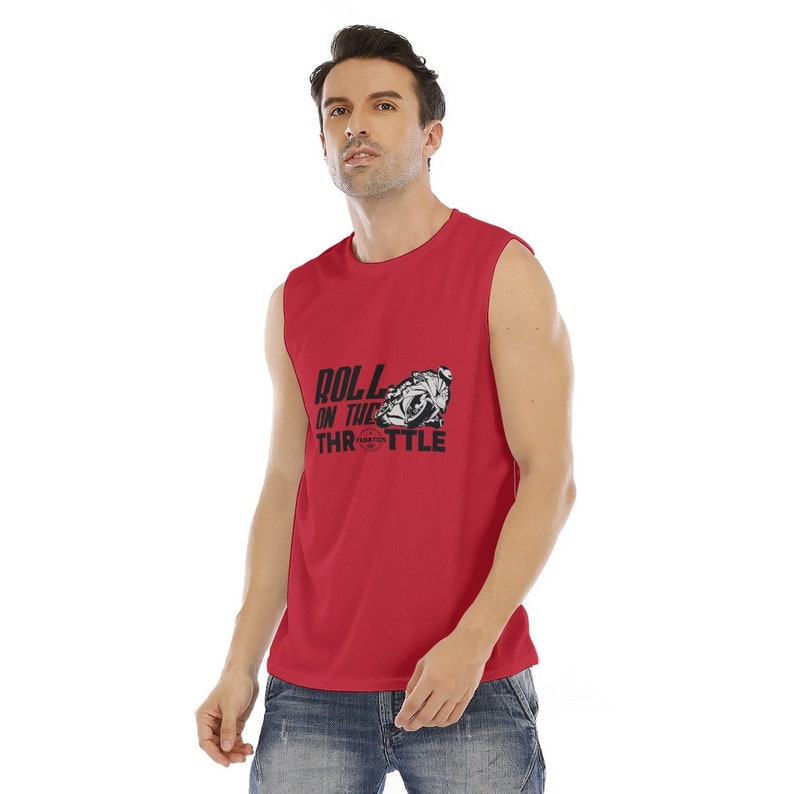 Chemise rouge pour homme/Débardeur homme/Chemise d'été/T-shirt sans manches pour homme/Chemise pour homme/Cadeau pour lui/T-shirt musclé/ Maillot de corps/SPT/SBM 5031-14 image 2