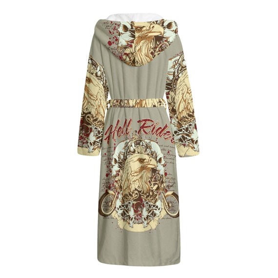 knee length dresses for ladies Women's Pink Hooded Designer Robe main image 1