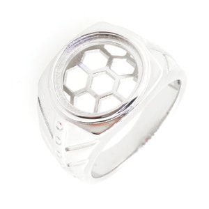 Sterling Silver Semi Mount Ring Setting Round RD 12x12mm for Cabochon Stone