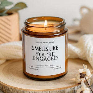 Engagement Candle, Proposal Gifts, Engaged Gifts, Friend Engagement Party Gift, Bride to Be, Future Mrs Gifts