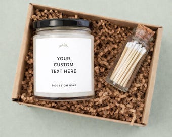 Custom Message Candle, Personalized Gifts, Engagement, Graduation, Birthday