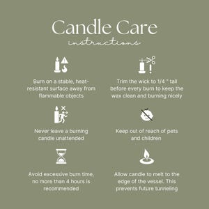 a poster with instructions on how to use candles
