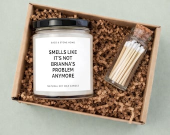 Personalized Retirement Candle, Funny Coworker Gift, Soy Wax Candle