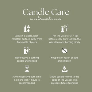 a poster with instructions on how to use candles