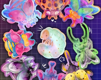 Pride Beetle Stickers