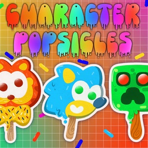 Character Popsicle Stickers