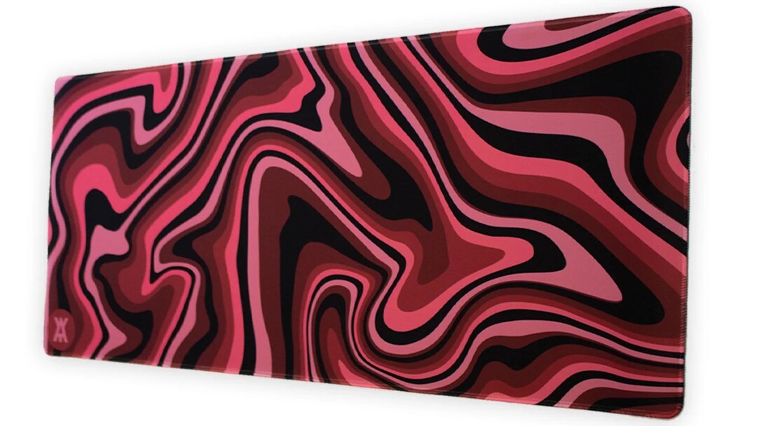 XXL Gaming Mousepad Cherry Swirls Large Gaming Deskmat Etsy