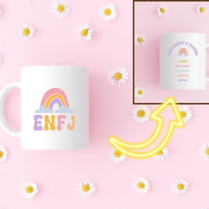 ENFJ Mug | ENFJ Gift | MBTI Mug Myers Briggs | Extrovert Mug | Gift for Extrovert | Personality Type Gift | Pop Psychology Gift