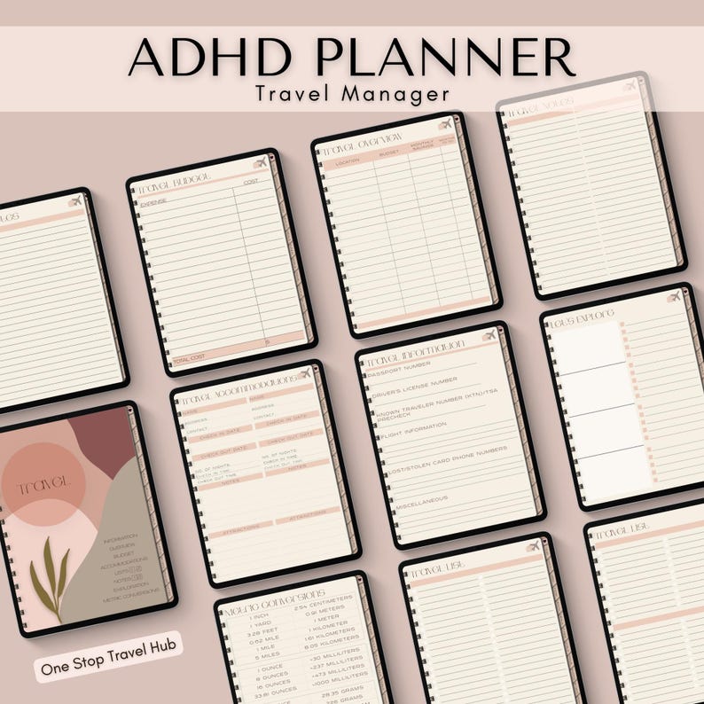 ADHD Digital Planner, Goodnotes Planner for Ipad, Daily Weekly Monthly ...