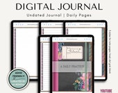 Daily Journal Goodnotes, Digital Journal, Digital Diary, Daily Reflection Mindfulness, Monthly Weekly Daily Gratitude Writing, Morning Pages