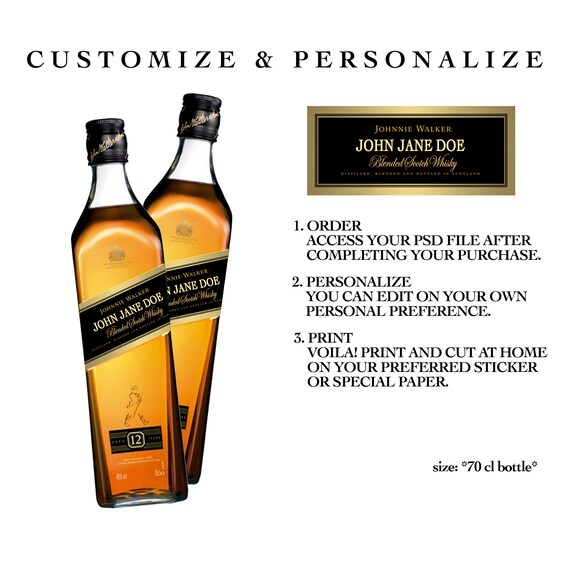 Personalized johnnie walker black label