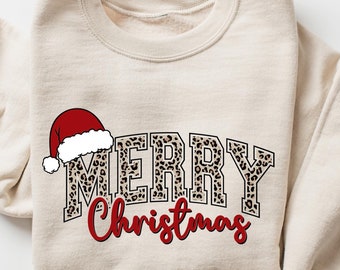 Merry Christmas Sweatshirt, Christmas Shirts, Cute Winter Sweater, Christmas Shirt for Women, Christmas Crewneck Sweatshirt, Holiday Sweater