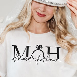 Bride&#39;s Babes, Bridesmaids Shirt, Bridesmaid Custom Tshirts, Wedding Custom Shirts, Maid Of Honor Shirt, Bridesmaid Gift,Bridal Party Shirts
