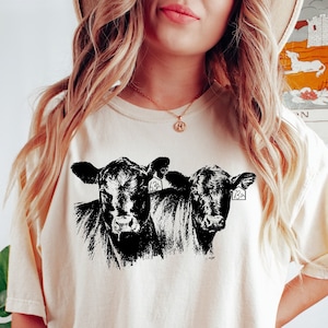 Cow  Shirt , Funny Cow Shirt, Farm Love Shirts, Farm Animal Tshirt, Cow Shirt,  Cow Sweater Western Wear Gifts for Cow Lovers