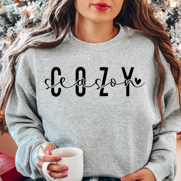 Cozy Season Sweatshirt, Get Cozy Sweatshirt, Stay Home, Cozy Vibes, Cozy Season, Merry Christmas, Christmas Jumper, Winter Sweatshirt