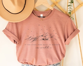 If The Stars Were Made To Worship Shirt, Women Christian Gifts, DU5510, Christian Shirt, Bible Verse Shirt, Religious Shirt, Faith Shirt