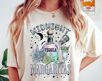 Midnight Margaritas Shirt, Tequila Shirt, Witchy Shirt, Witch Shirt, Midnight Margarita, Spooky Shirt, Halloween Shirt,Gift For Witchy Women