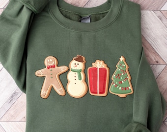 Gingerbread Cookies Sweatshirt, Christmas Shirt, Christmas Matching Sweatshirt, Family Shirt, Christmas Sweater, Xmas Shirt, Christmas Gift
