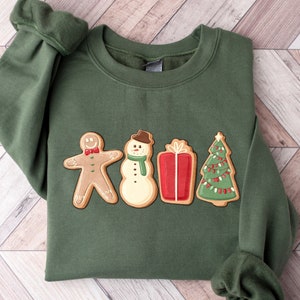 Gingerbread Cookies Sweatshirt, Christmas Shirt, Christmas Matching Sweatshirt, Family Shirt, Christmas Sweater, Xmas Shirt, Christmas Gift