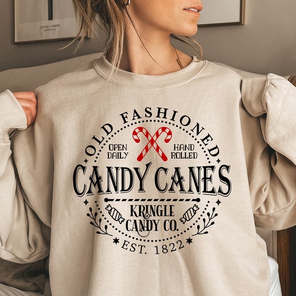 Candy Cane Shirt, North Pole Sweater, Comfort Colors Christmas Sweatshirt, Candy Canes Sweatshirt, Christmas Hoodie, Christmas Candy Shirt