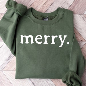 Christmas Sweatshirt, Merry Christmas Sweatshirt, Christmas shirt for Women, Christmas Crewneck Sweatshirt, Holiday Sweater, Christmas gift