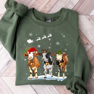Ugly cow christmas sweater hotsell