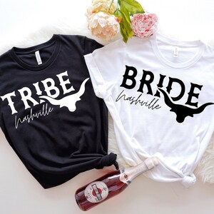 Bride Tribe Shirts, Western Bachelorette Party Favors, Team Bride Shirt, Bride Shirt, Wedding Gifts, Nash Bash, Country Bachelorette Shirt,