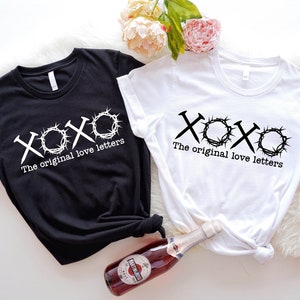XOXO As cartas de amor originais, camisa de fé, camisa de Páscoa XOXO, camisa cristã, camisa religiosa, presente religioso, dia dos namorados religioso