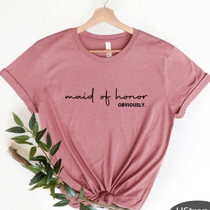 Maid of Honor Shirt for Women, Retro Maid of Honor TShirt, Maid of Honor Shirt for Bachelorette Party Shirt, Cute Bachelorette Party TShirt