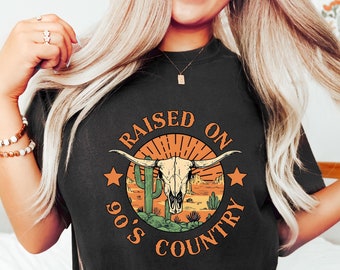 90s Country Tee,Raised on 90s Country Shirt, Country Concert Tee, Distressed,Western TShirt,Country Music Lover Shirt,Concert Shirt