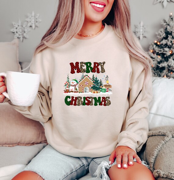 Christmas sweatshirt etsy hotsell