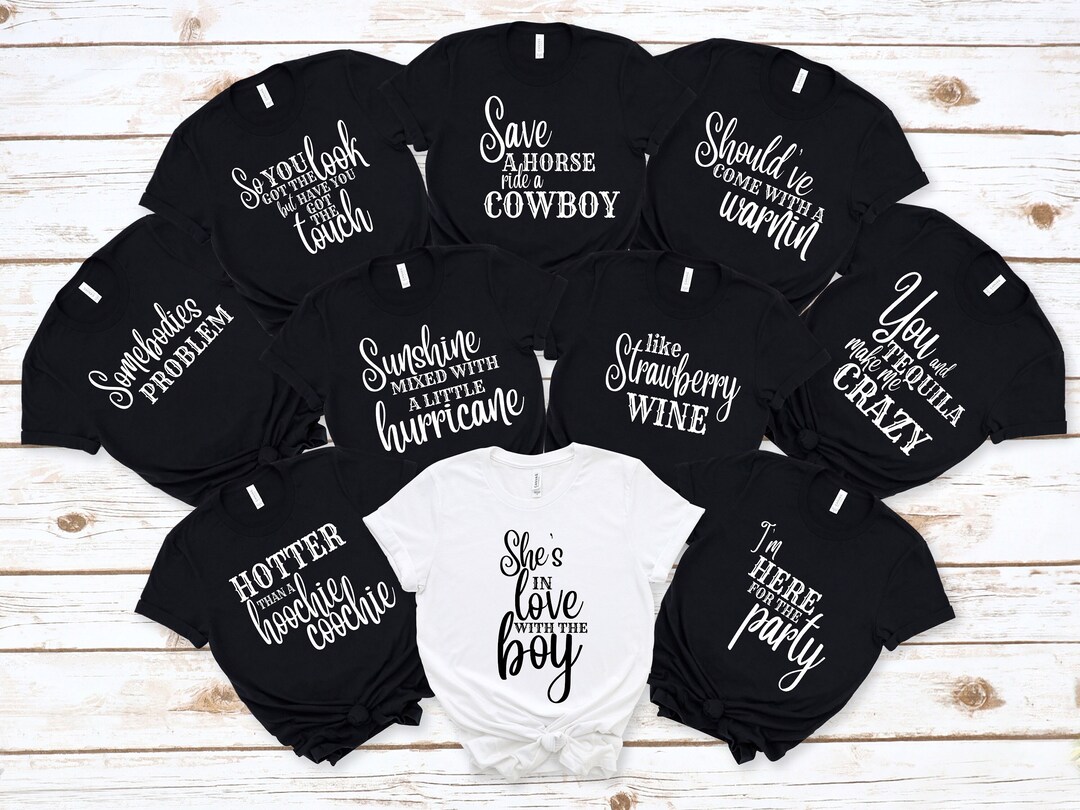 Country Music Themed Bridal Party, Bachelorette Party Tees Nash Bash ...