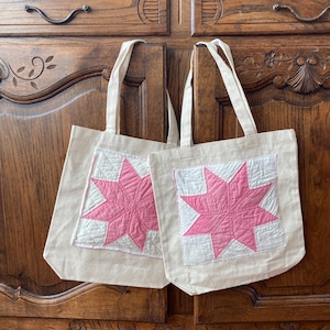 Pink Star Tote Bag