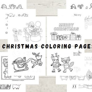 Christmas printables | Christmas coloring pages | Kids coloring sheet | Christmas Activity | Christmas Art | Christmas paper