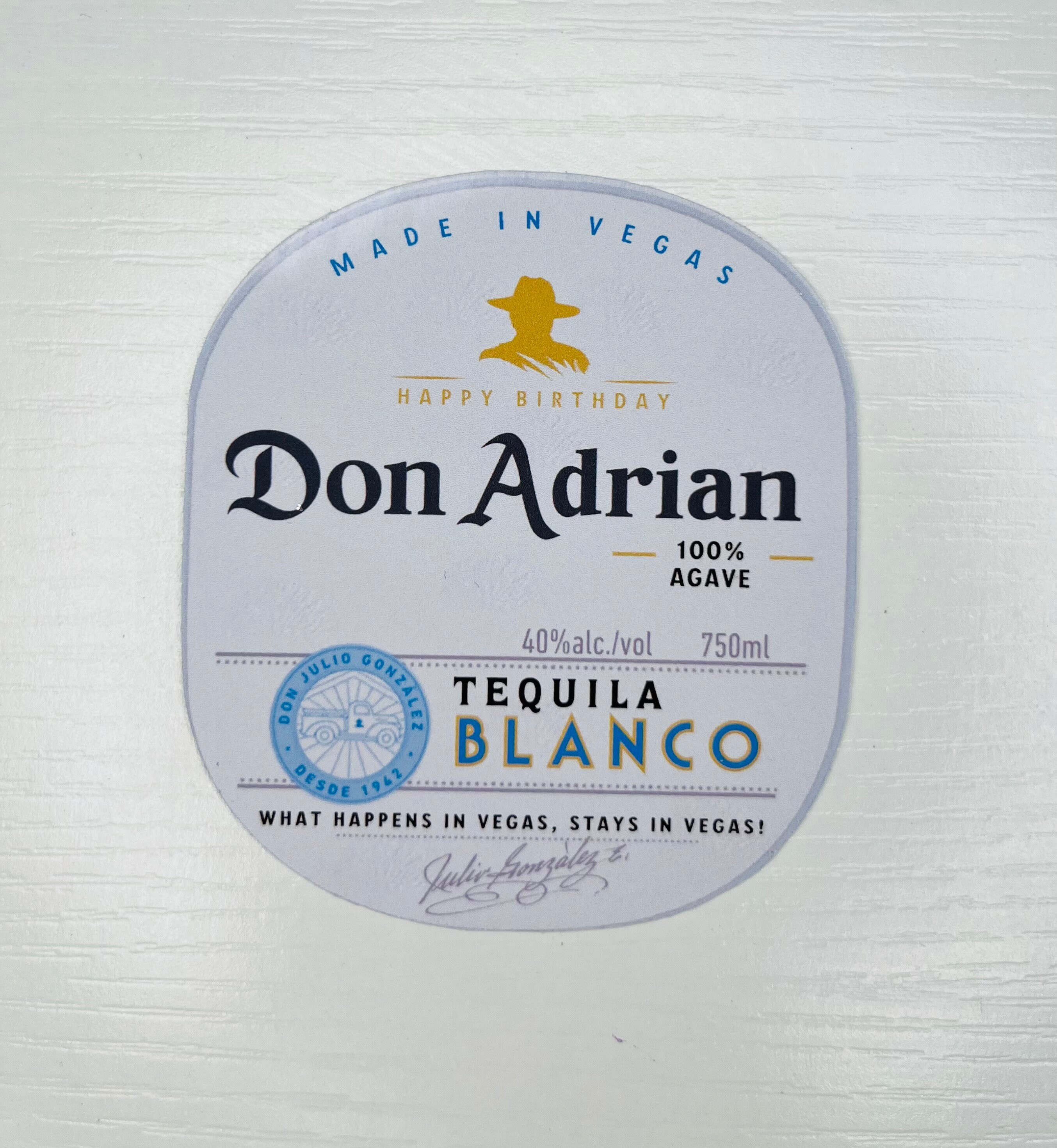 New Design | Tequila Blanco Label 375ml | Canva Template | Instant ...
