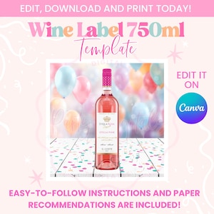 Etiquetas Botella Personalizadas Etiquetas Personalizadas Para Botellas De Asti Rosado - Brillantes, Para Cumpleaños O Regalos Etiqueta Asti Rosa Brillante Italiano Cumpleaños Regalo - Foto 9