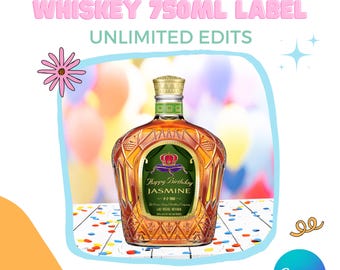 Stella Rosa Label Template Wine Label Stella Rosa Pink 750ml | Canva Template | Instant Download ...